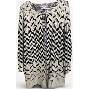 Oliver Women's Medium Long Sleeve Cardigan Sweater Jacket Beige Luxury Knit